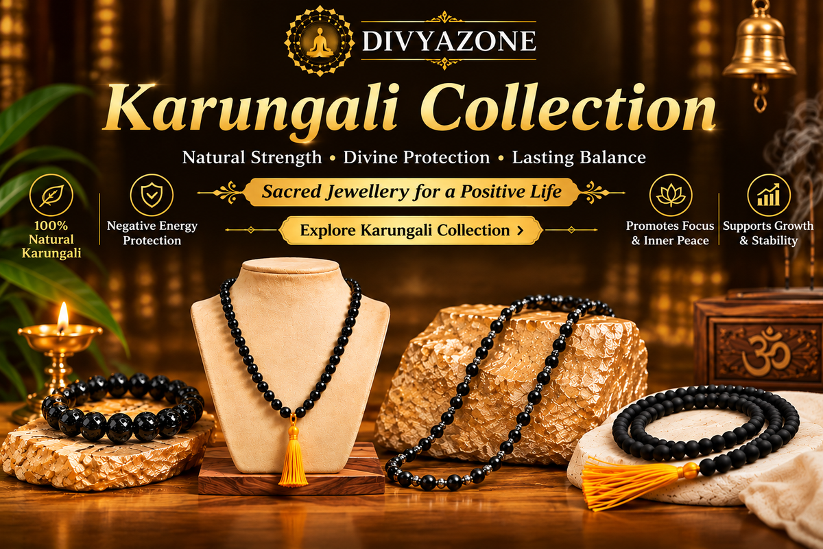  Karungali Mala collection — original ebony wood malas at Divyazone 