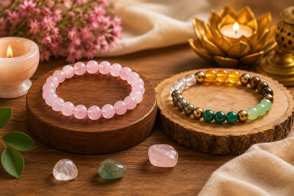  Healing Bracelets collection — certified crystal and gemstone bracelets at Divyazone 