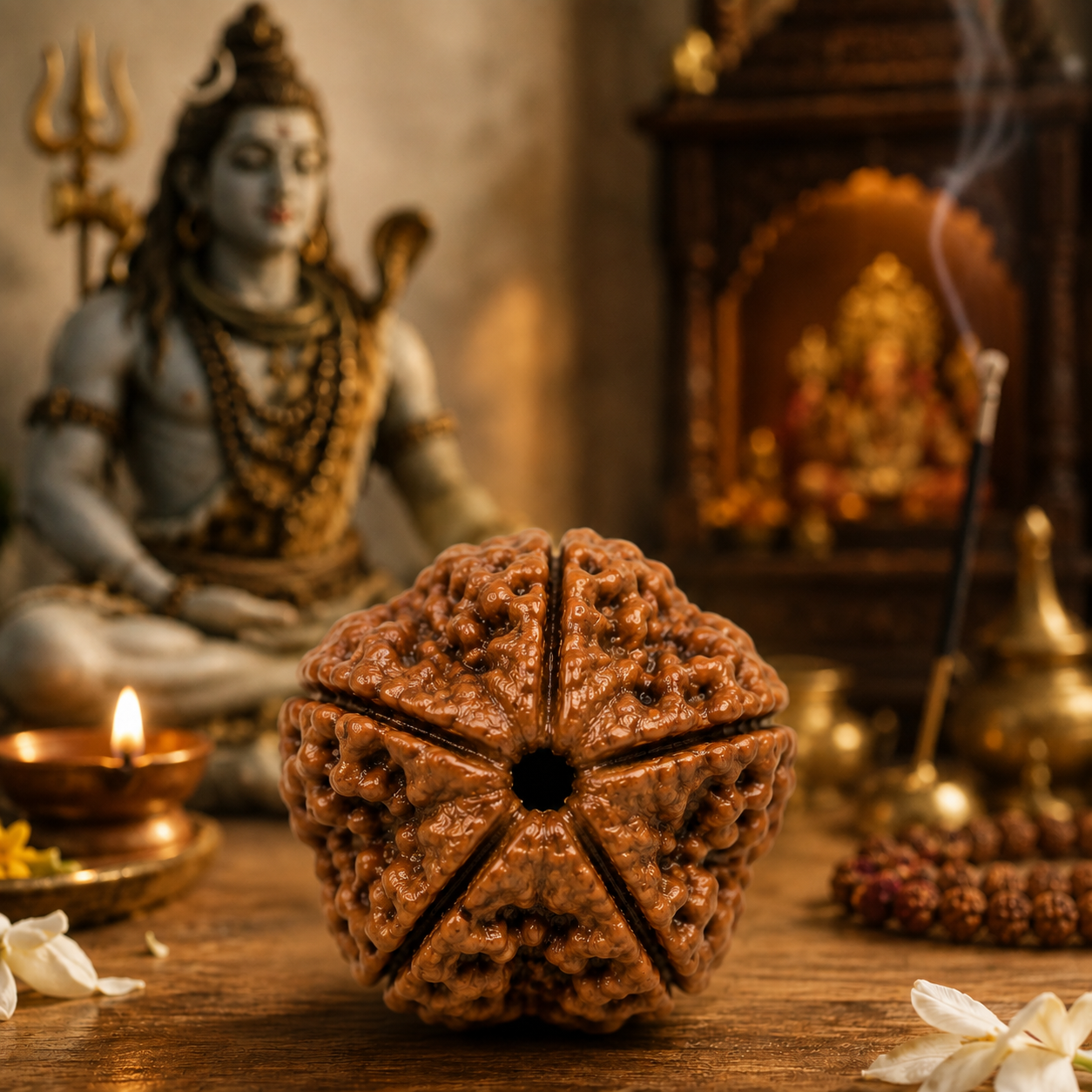 5 Mukhi Nepali Certified Rudraksha Original Natural Bead