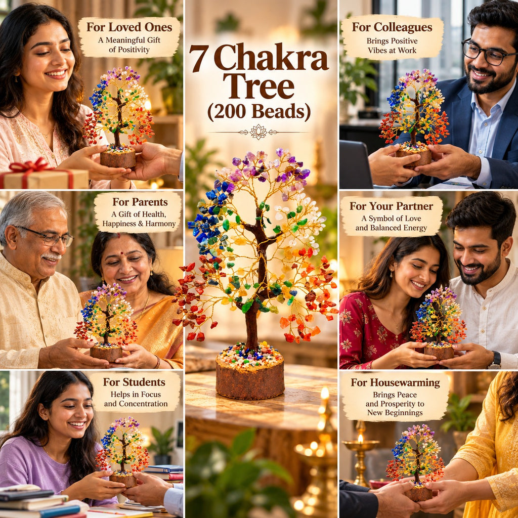 7 Chakra Tree presented as a meaningful gift for family, parents, partners and loved ones