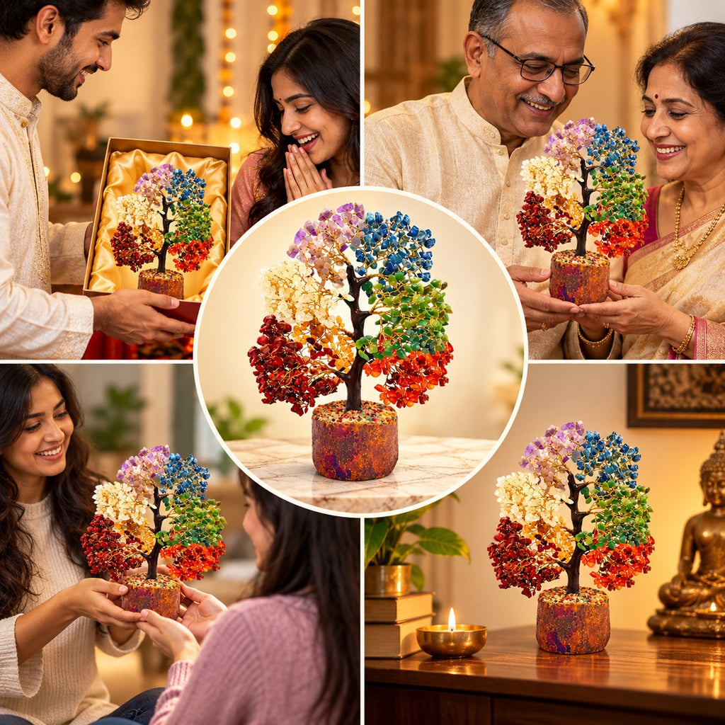 7 Chakra Tree presented as a meaningful gift for family and loved ones