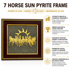 7 Horse Pyrite Frame benefits for wealth, dprosperity, success and business growth Divyazone