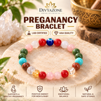DIVYAZONE natural crystal bracelet for women featuring multiple healing gemstones in a beautiful handcrafted bracelet design.