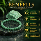 Green Aventurine bracelet benefits including good luck prosperity and positive energy