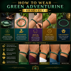 How to wear a natural Green Aventurine crystal bracelet