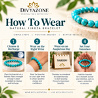How to wear a natural Firoza bracelet including cleansing, wrist placement, Thursday guidance and setting an intention