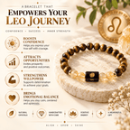 Leo Tiger Eye and Citrine bracelet representing confidence, opportunities, willpower and emotional balance