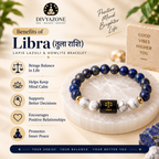 Libra bracelet featuring Lapis Lazuli and Howlite crystals for everyday harmony