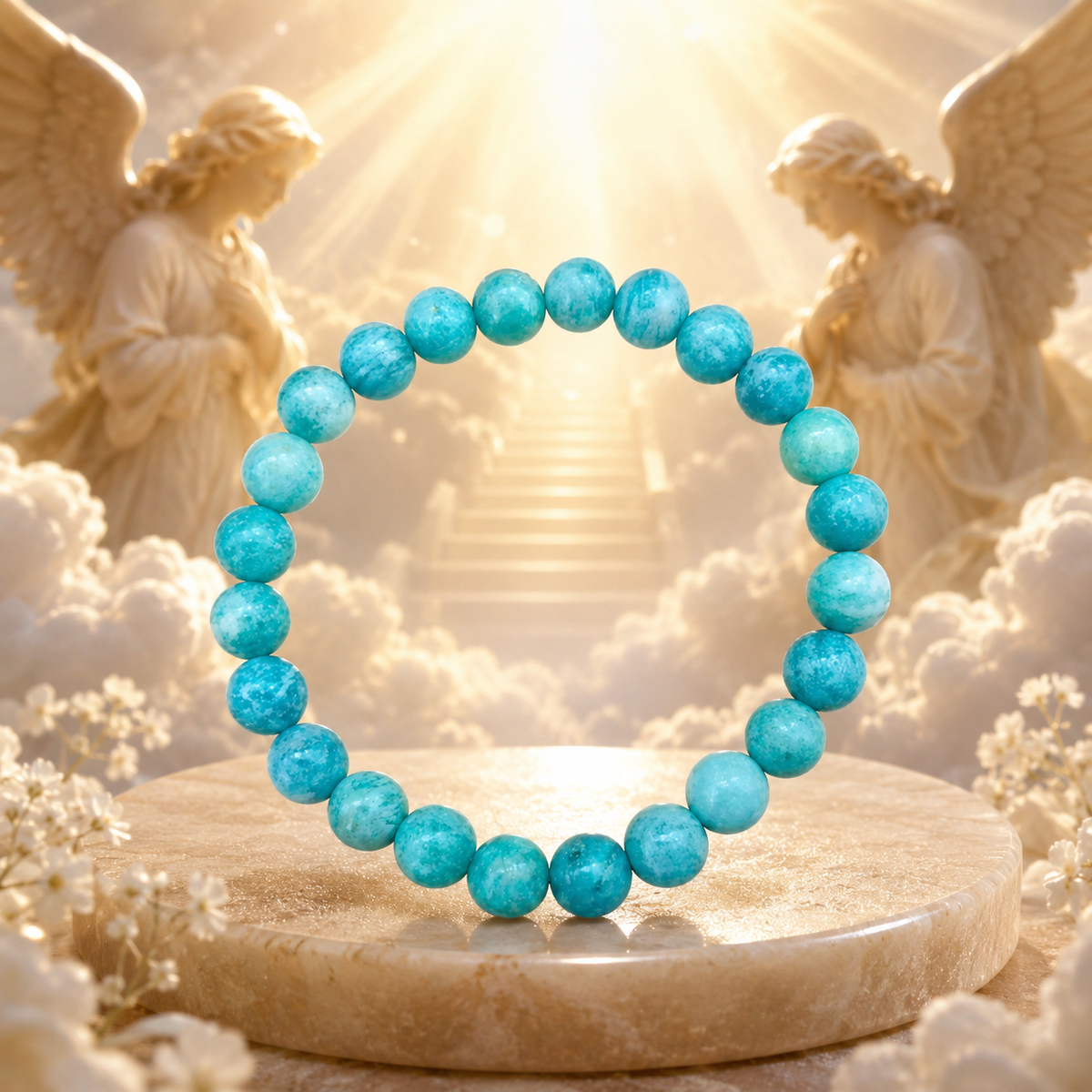 Natural AAA quality Amazonite crystal bracelet by Divyazone