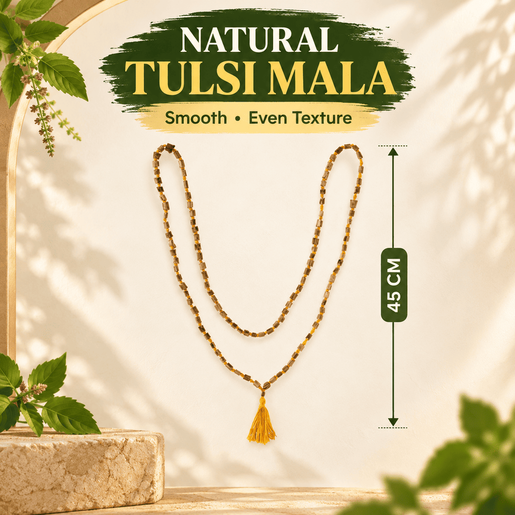 Natural Tulsi Mala 45 CM