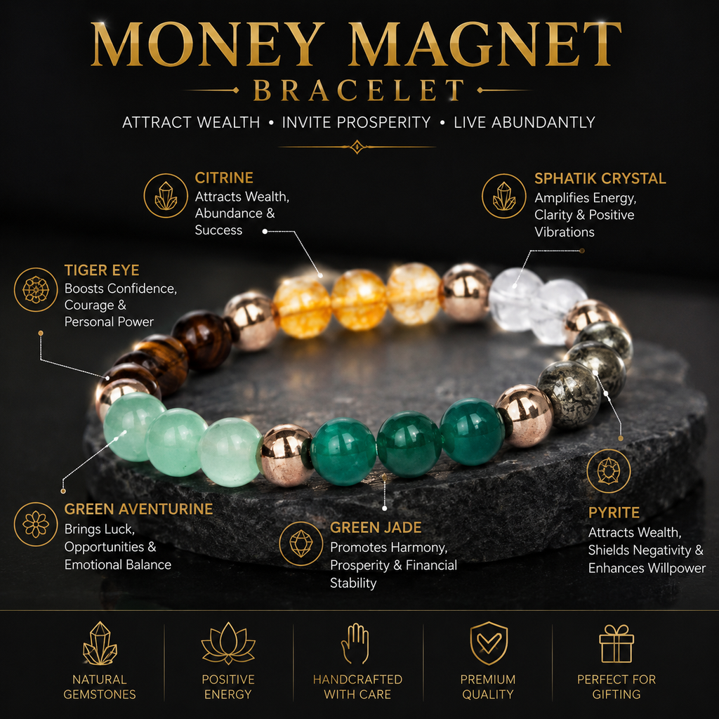 Premium Money Magnet Bracelet for Abundance and Financial Growth