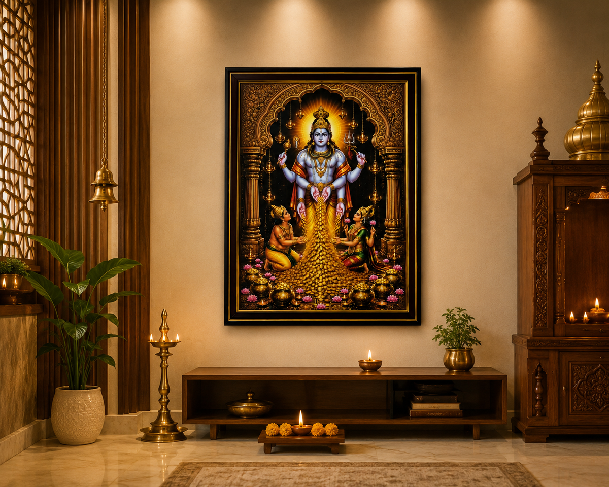 Swarna Akarshana Bhairava framed wall art front view