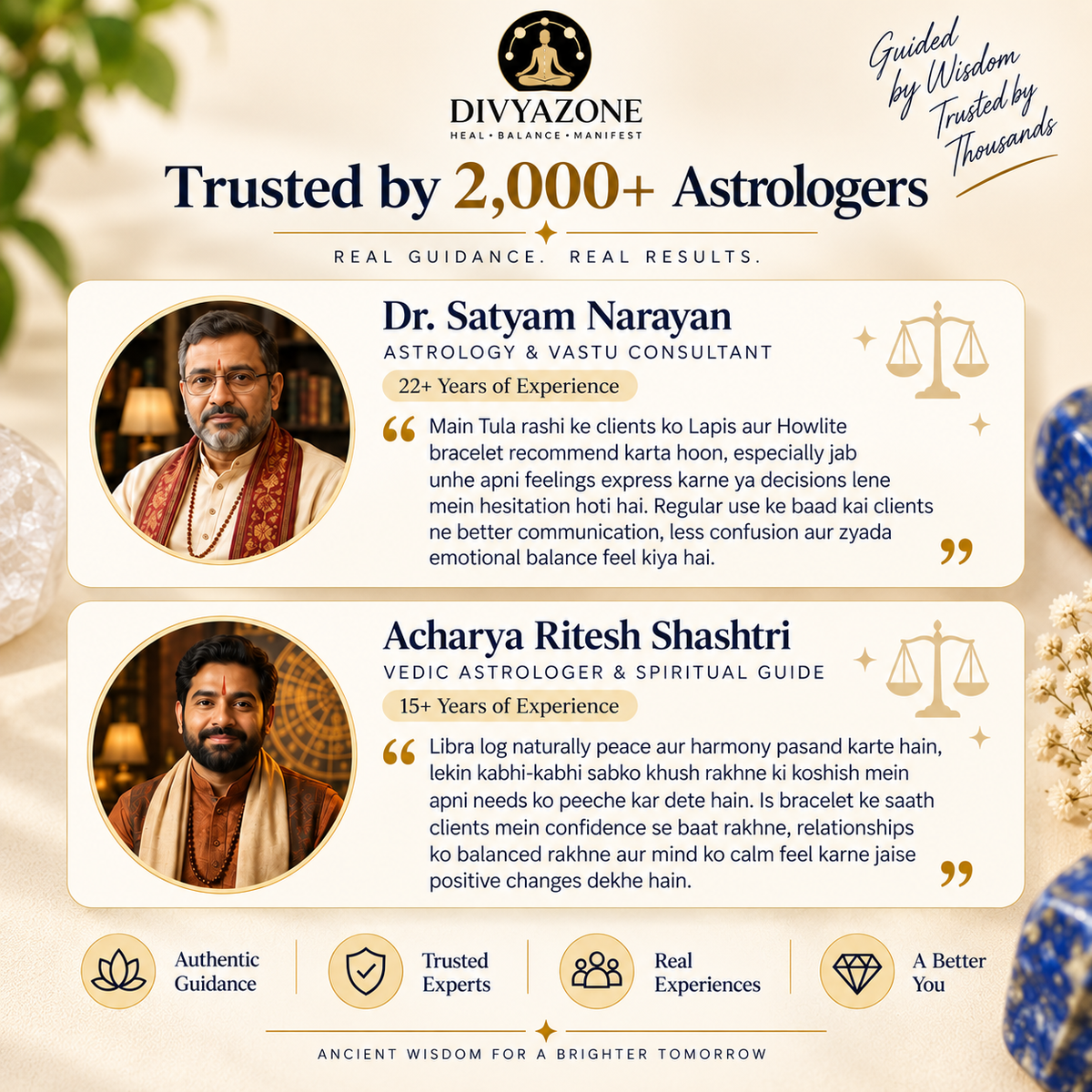 Tula Rashi bracelet with astrologer recommendations and expert reviews