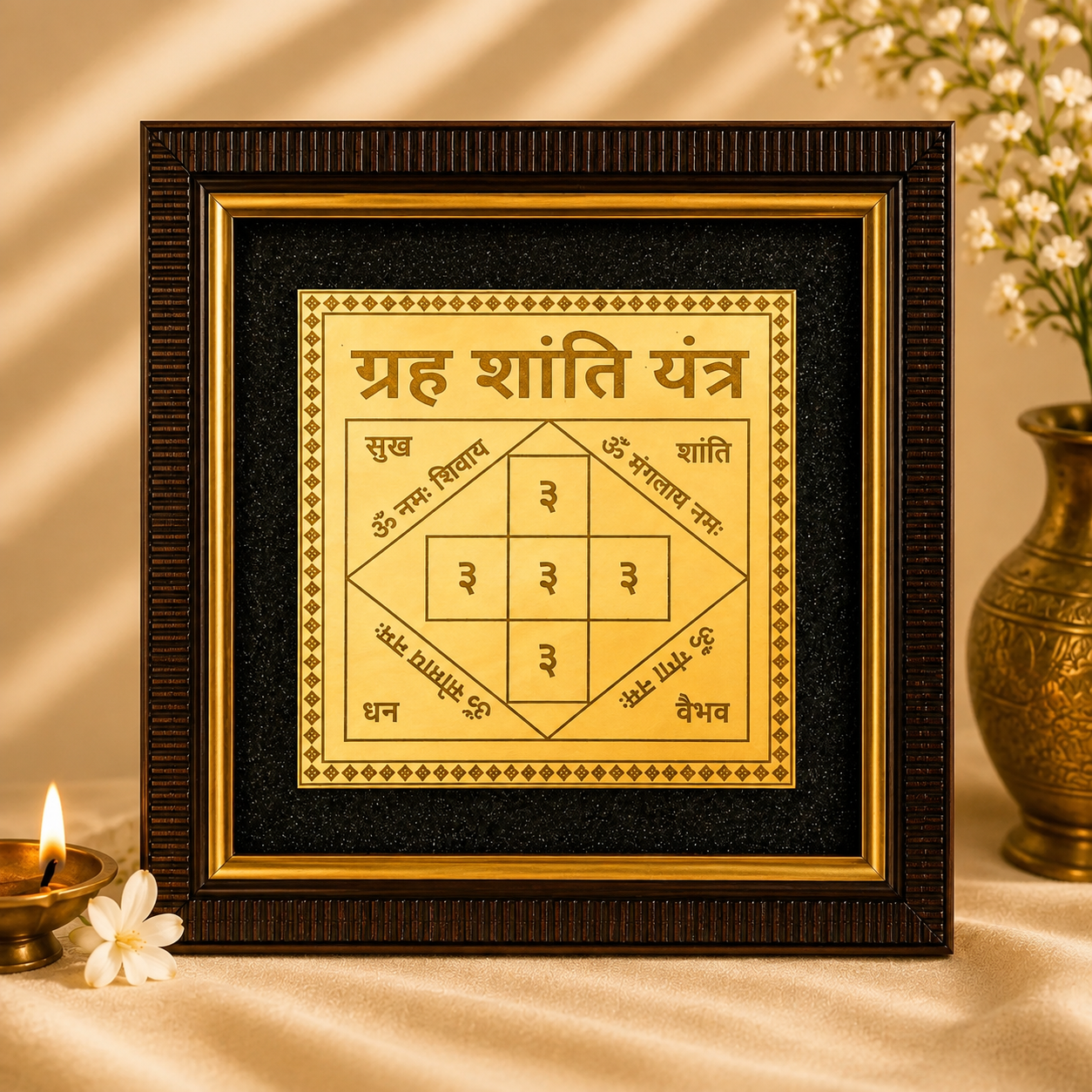 Vastu Grah Shanti Yantra Wooden Frame by Divyaura