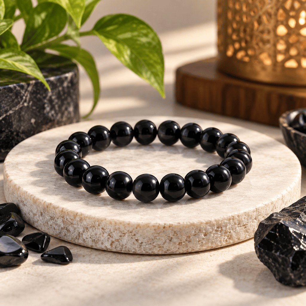 black obsidian bracelet by divyazone