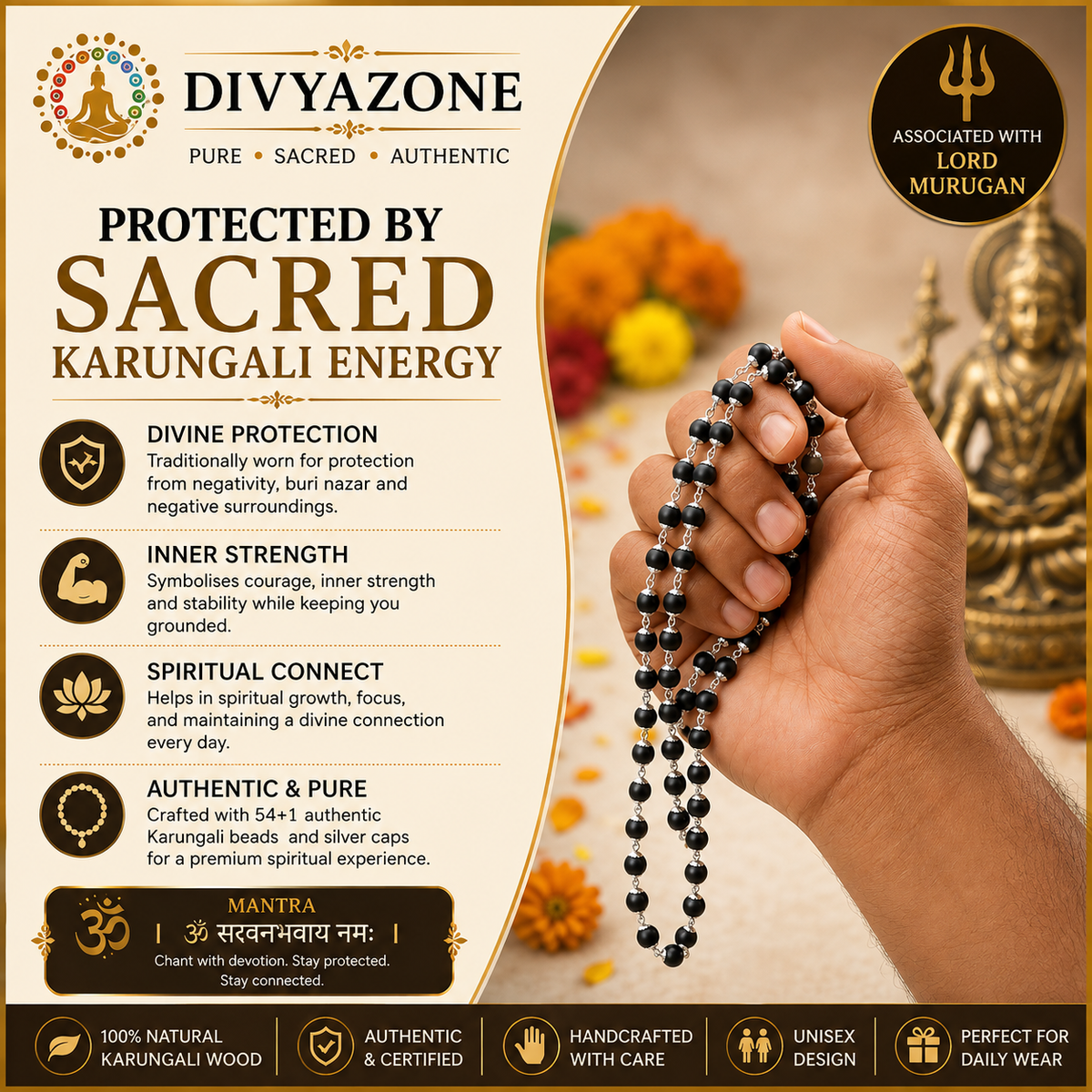 karungai mala for inner strength